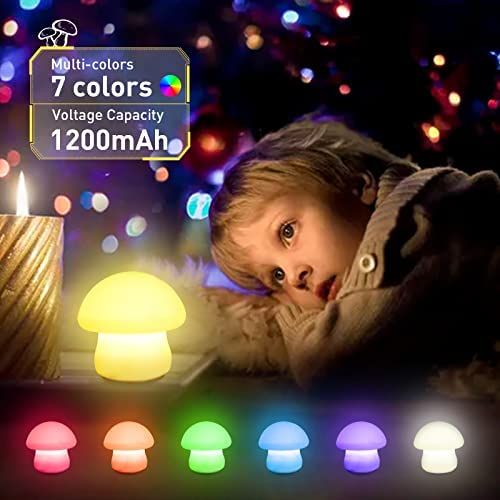 ROMANTIC MULTI COLORFUL SENSOR LED MUSHROOM NIGHT LIGHT